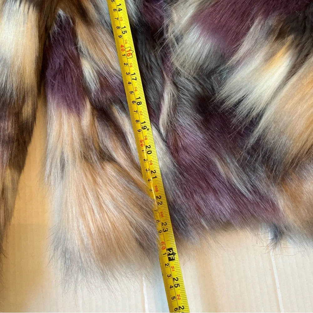 Karl Lagerfeld Women's Multicolor Faux Fur Jacket - Picture 4 of 7